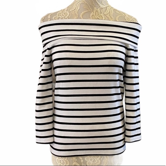 Anthropologie Tops - Anthropologie Off-the-shoulder Striped Top